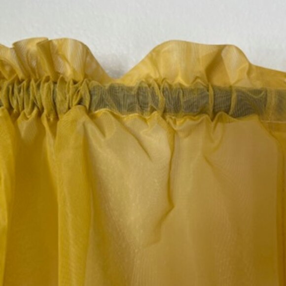 Everton Sheer Curtains Golden Rod Set Of‎ 4 Pocket Panels - Picture 4 of 9